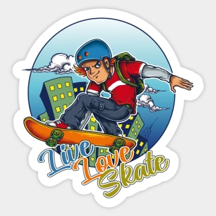 Live Love Skate! Sticker